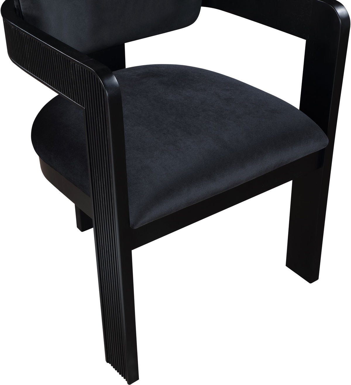 Sacha - Velvet Dining Chair With Black Base (Set of 2)