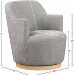 Clarita - Chenille Swivel Accent Chair