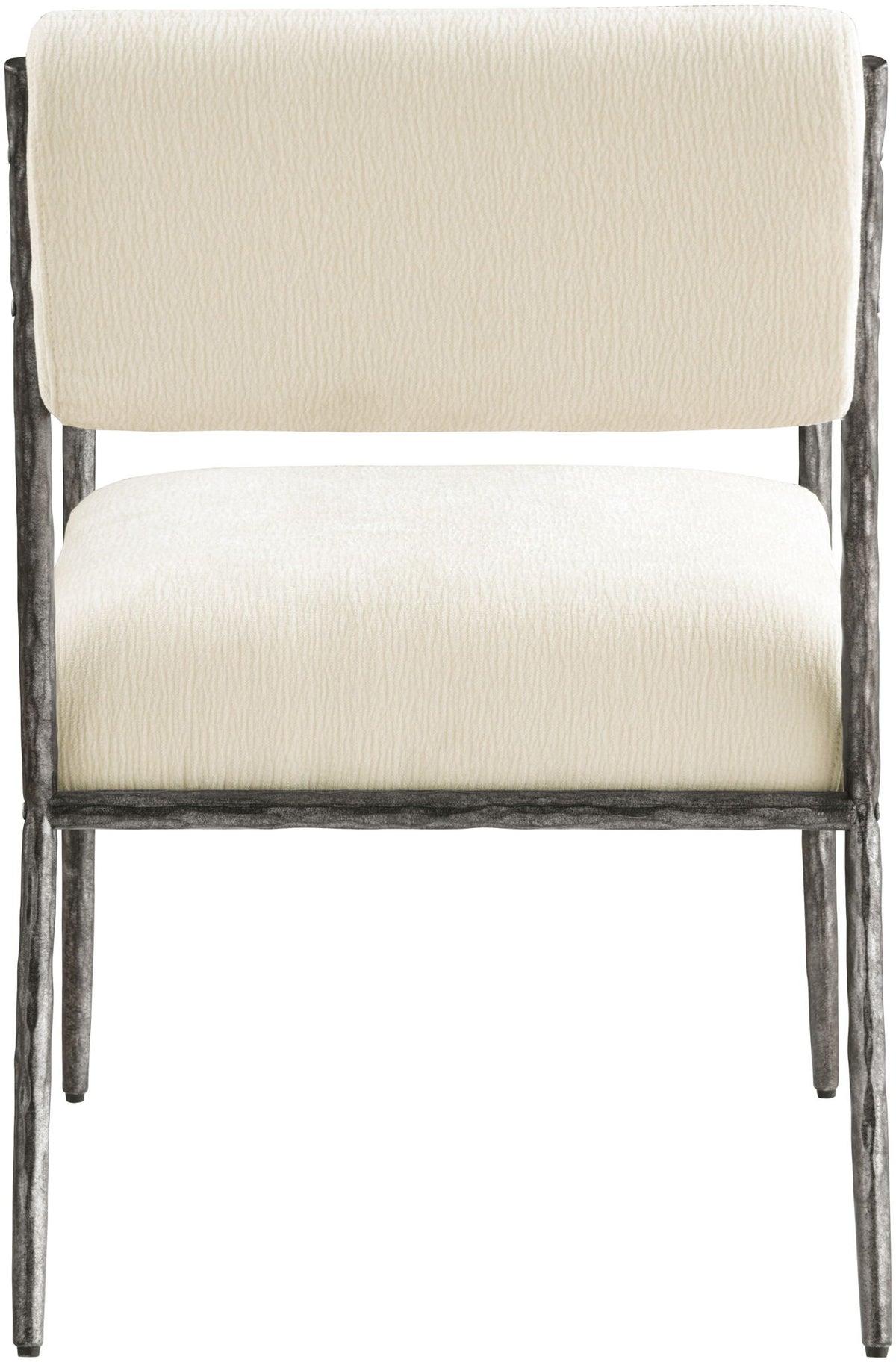 Bastille - Upholstered Dining Arm Chair (Set of 2) - Silver Frame