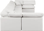 Indulge - Faux Leather 7 Piece Modular U-Shaped Sectional