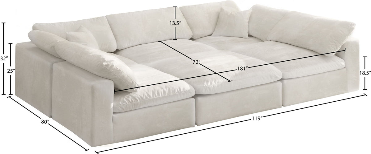 Cozy - 6 Piece Modular Sectional
