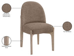 Torino - Upholstered Dining Chair With Brushed Natural Base (Set of 2)