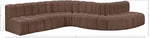 Arc - Faux Leather 7 Piece Modular Sofa