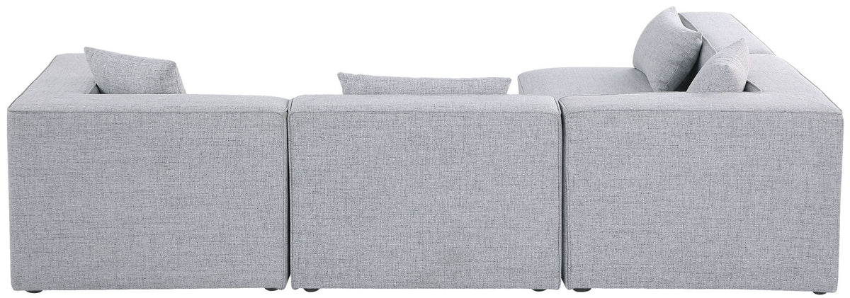 Cube - Linen 4 Piece Modular Corner Sectional