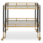 Kentmore - Modern Bar Cart - Gold