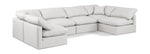 Indulge - Faux Leather 6 Piece Modular U-Shaped Sectional