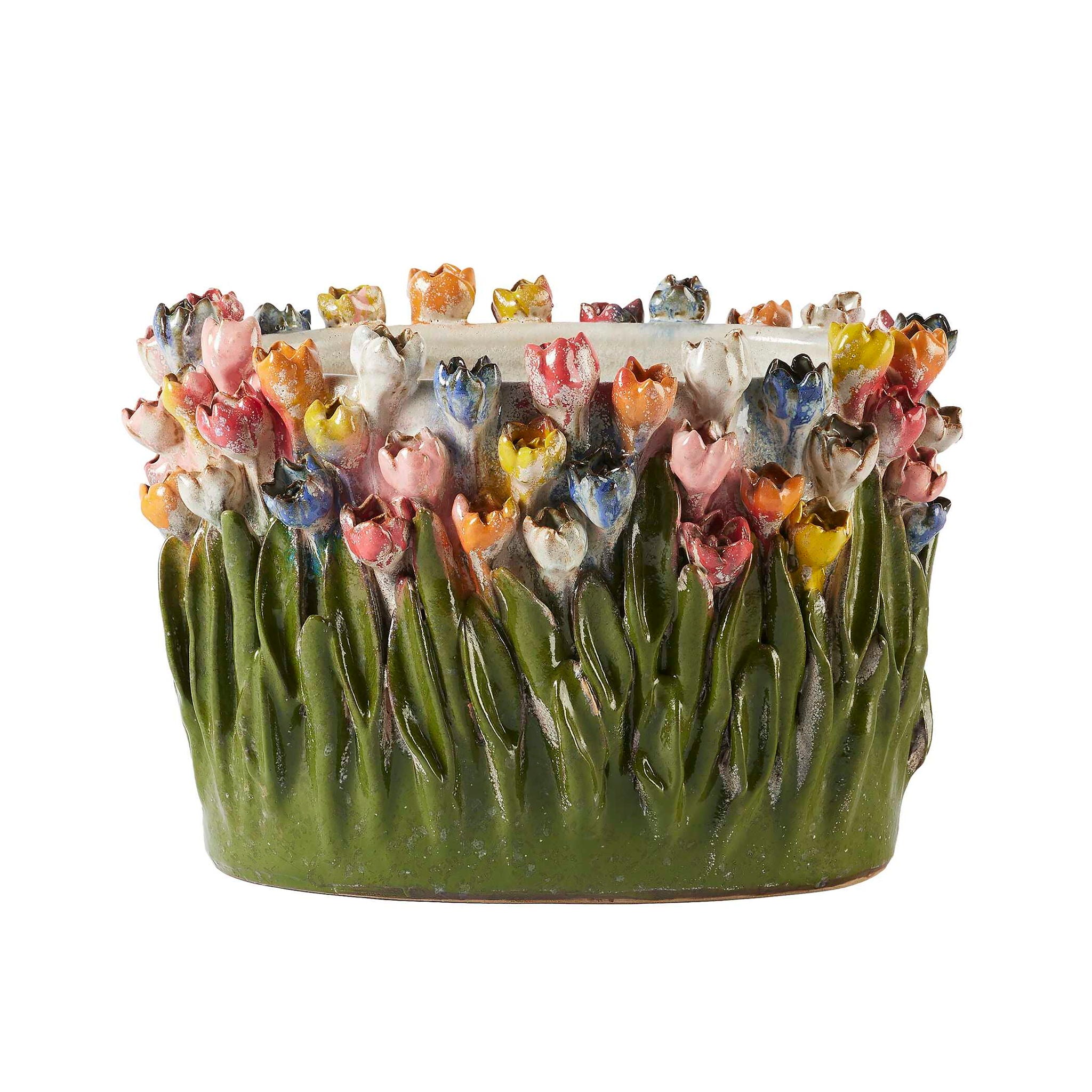 Tulip Symphony - Cachepot - Green