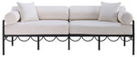 Portofino - Resilient Water Repellent Fabric 85.75" Upholstered Outdoor Patio Sofa