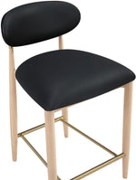Riccio - Stool - Natural And Gold Frame