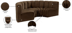 Arc - Velvet 4 Piece U-Shaped Modular Sofa