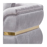 Eaton - Sofa - Shiny Silver