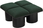 Pavilion - 4 Piece Modular Bench With Black Base