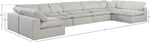 Comfy - 7 Piece Linen Modular Armless Sectional