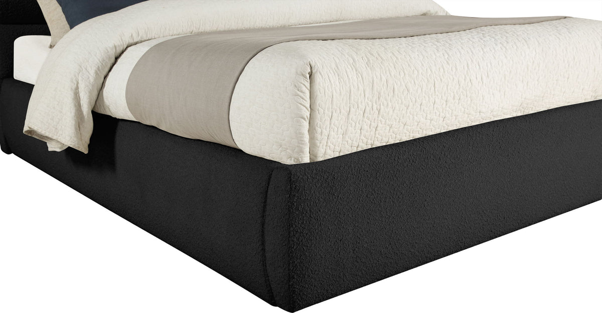 Adam - Boucle Fabric Bed With 52" Headboard
