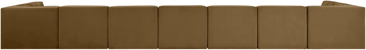 Rummi - Armless Velvet Performance Fabric Upholstered 9 Piece Modular Sectional