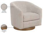 Modra - Performance Fabric Upholstered Swivel Accent Chair