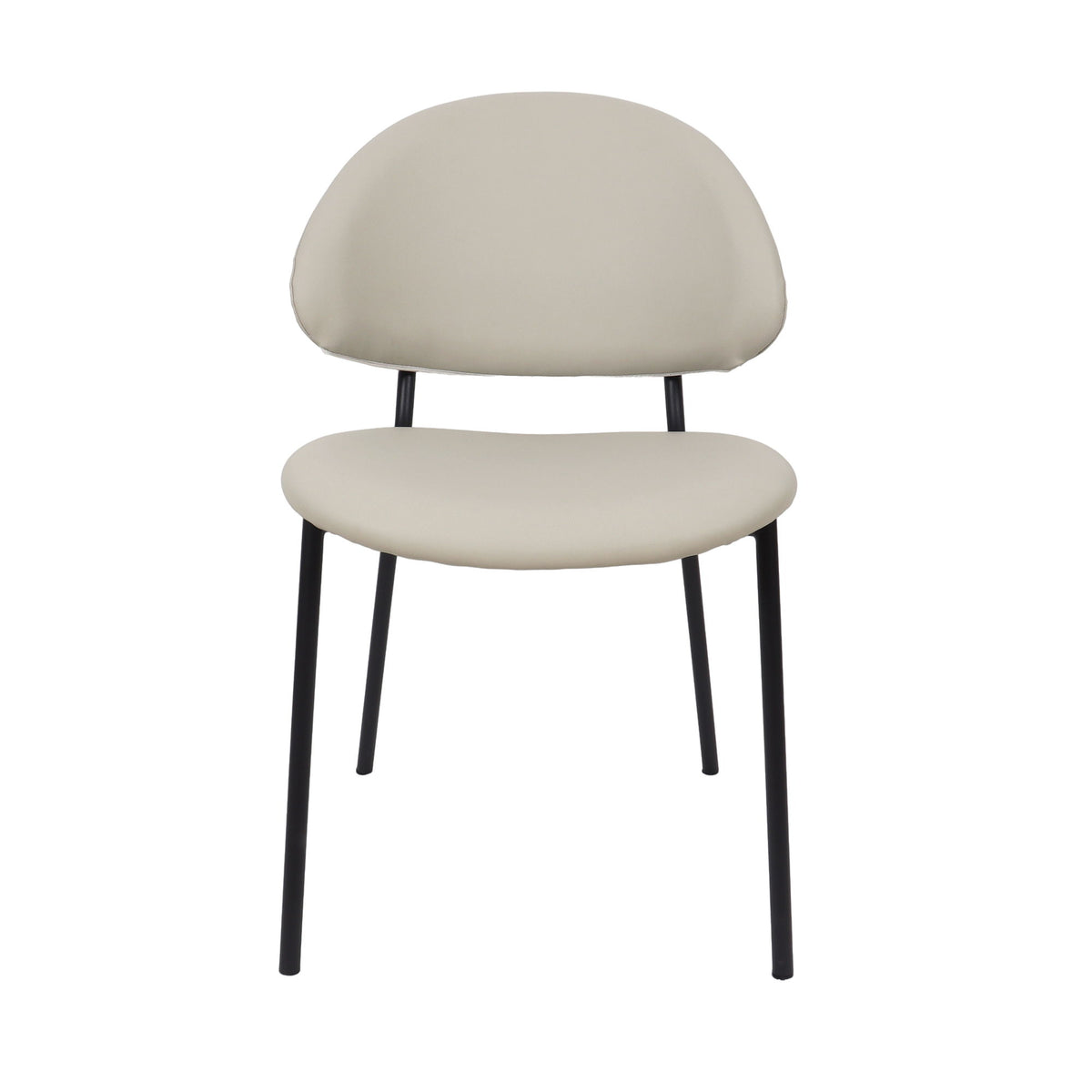 Manhattan Haven - Vegan Leather Metal Side Chair (Set of 4)