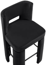 Zuno - Velvet Performance Fabric Upholstered Bar Stool (Set of 2)