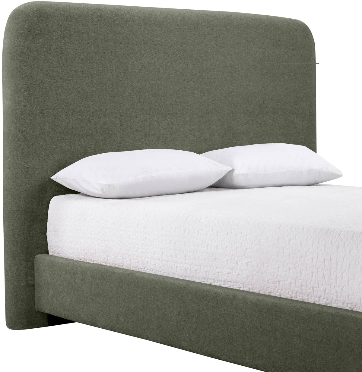 Fira - Chenille Fabric Upholstered Bed