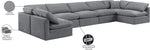 Indulge - Velvet 7 Piece Modular U-Shaped Sectional