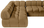 Orin - Velvet 5 Piece Modular Sectional