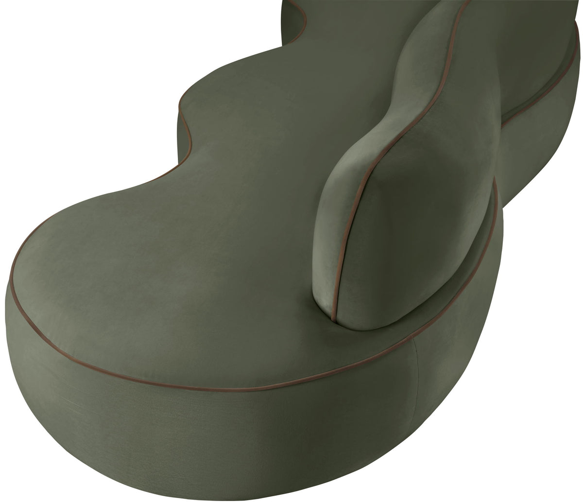 Swerve - Velvet 101" Upholstered Sofa