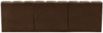 Arc - Velvet 4 Piece Modular Straight Sofa - Brown