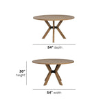Millwork - Round Dining Table - Light Brown
