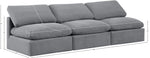 Indulge - Velvet 3 Seat Modular Armless Sofa