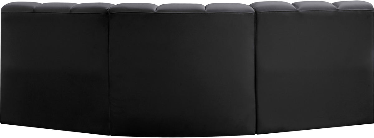 Arc - Faux Leather 3 Piece Modular Corner Sofa