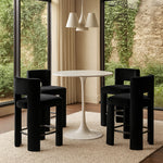 Zuno - Velvet Performance Fabric Upholstered Counter Stool (Set of 2)