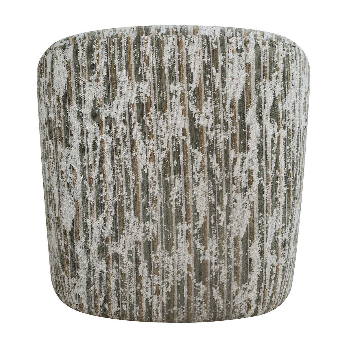 Mari - Boucle Swivel Chair - Green / White