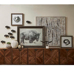 Scribbles - Hand Painted Canvas - Black / Brown / Gray