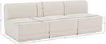 Ollie - 3 Seat Armless Modular Sofa