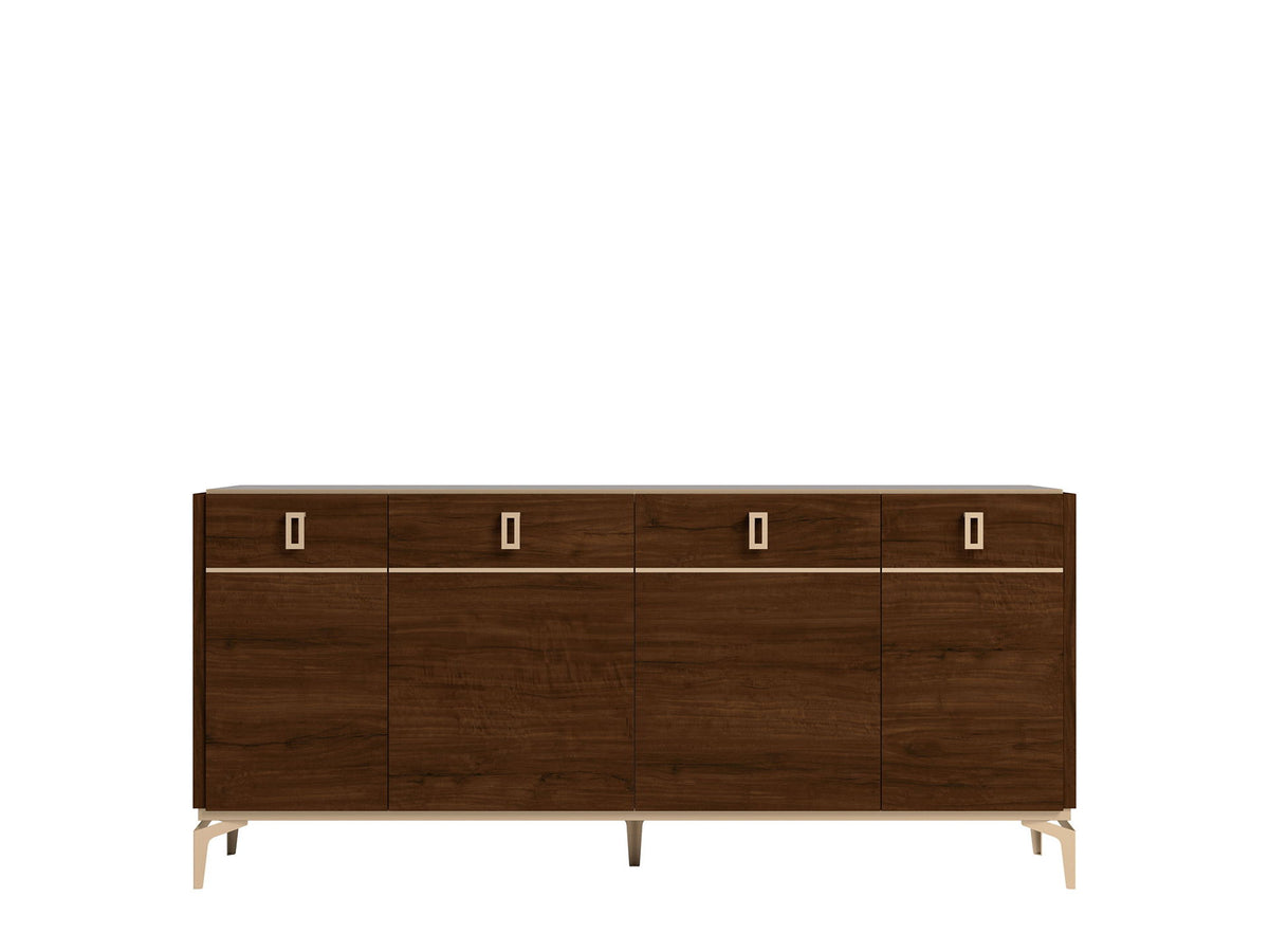 Eva - 4 Door Buffet - Dark Brown