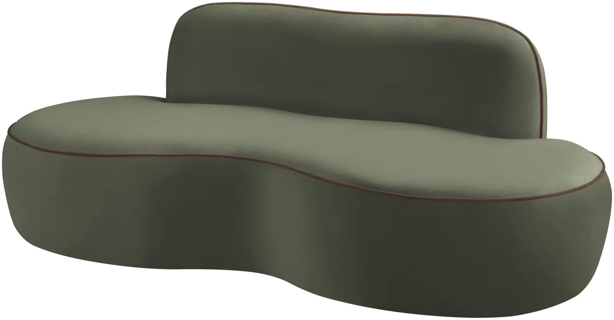 Swerve - Velvet 77" Upholstered Loveseat