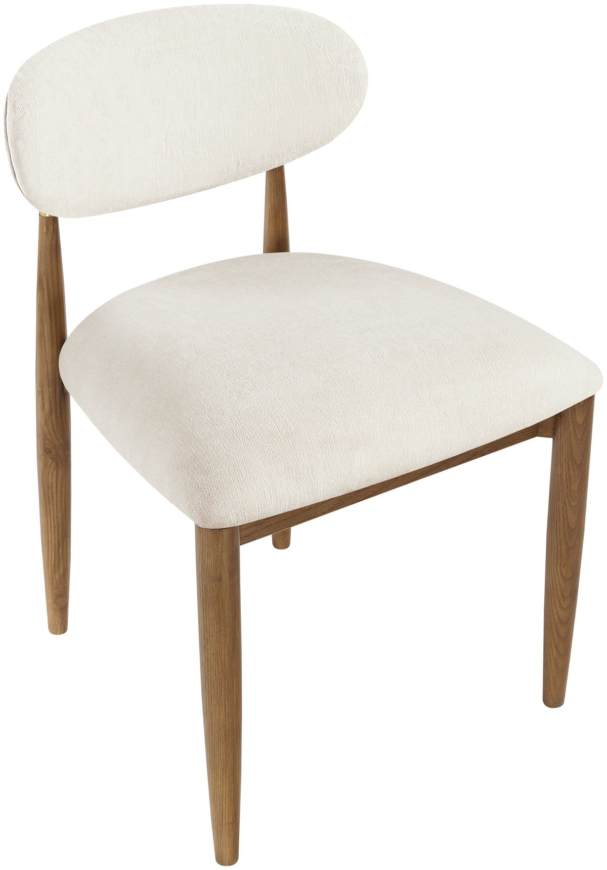 Riccio - Fabric Dining Side Chair (Set of 2) - Walnut Frame
