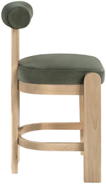 Arienzo - Velvet Performance Fabric Upholstered Counter Stool (Set of 2)