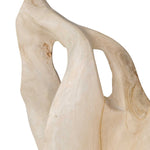 Hollow Form - Indoor-Outdoor Teak Sculpture - Woodtone