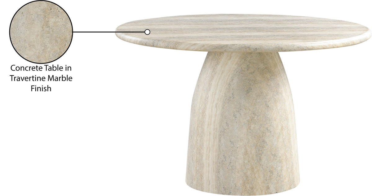 Cosenza - Round Concrete Dining Table