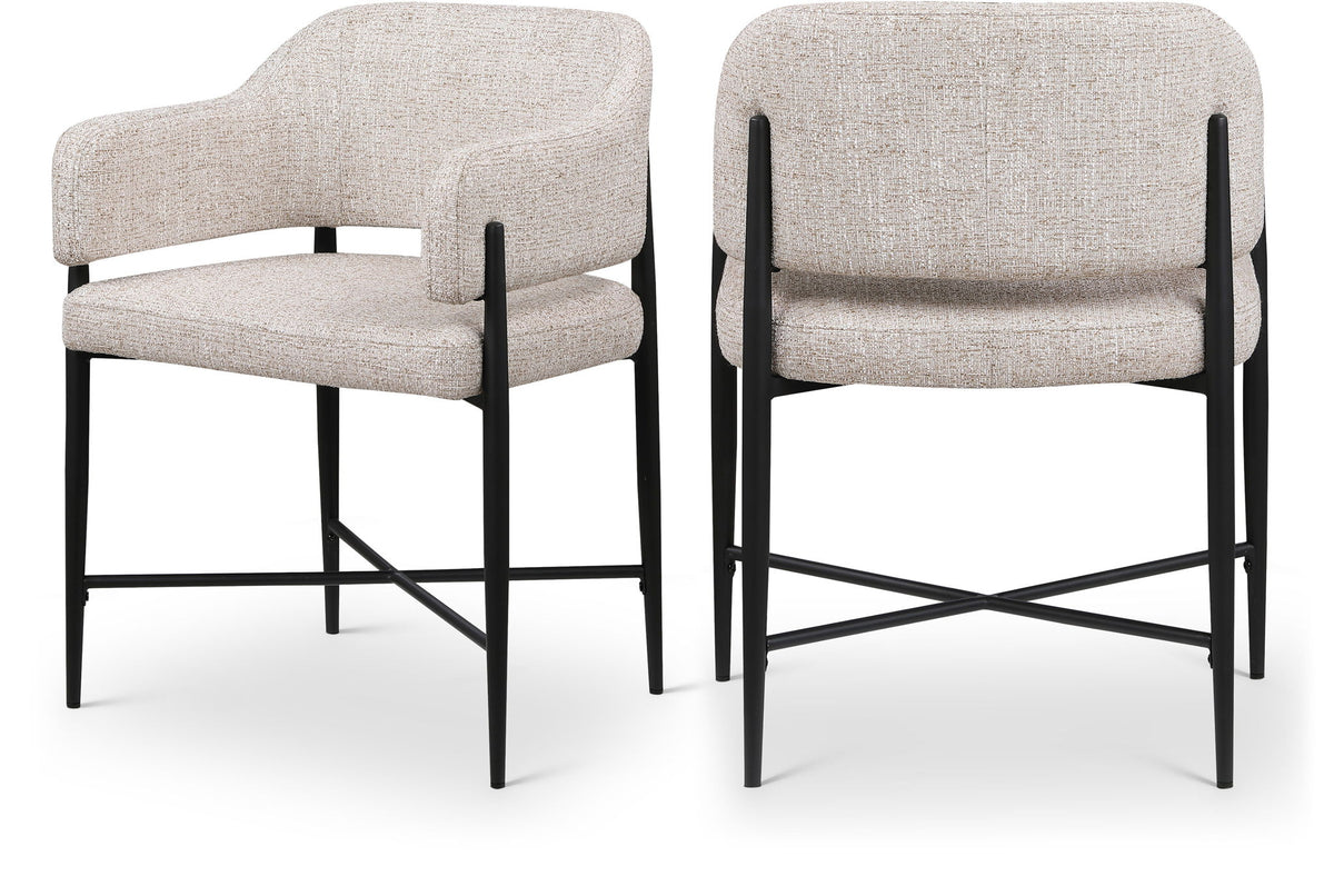 Dame - Fabric Upholstered Dining Chair (Set of 2)