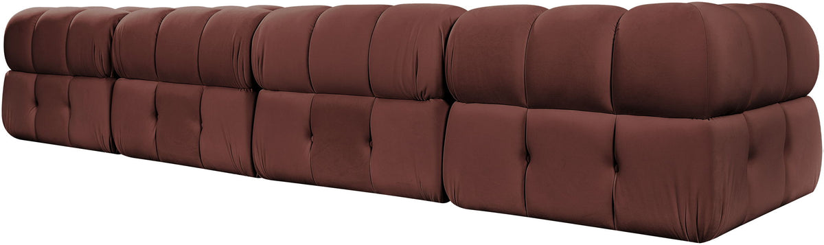 Orin - Velvet 5 Piece Modular Sectional