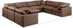 Indulge - Faux Leather 8 Piece Modular Sectional