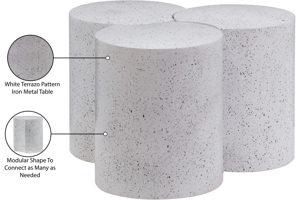 Dimple - 3 Piece Modular Coffee Table - Terazzo Finish