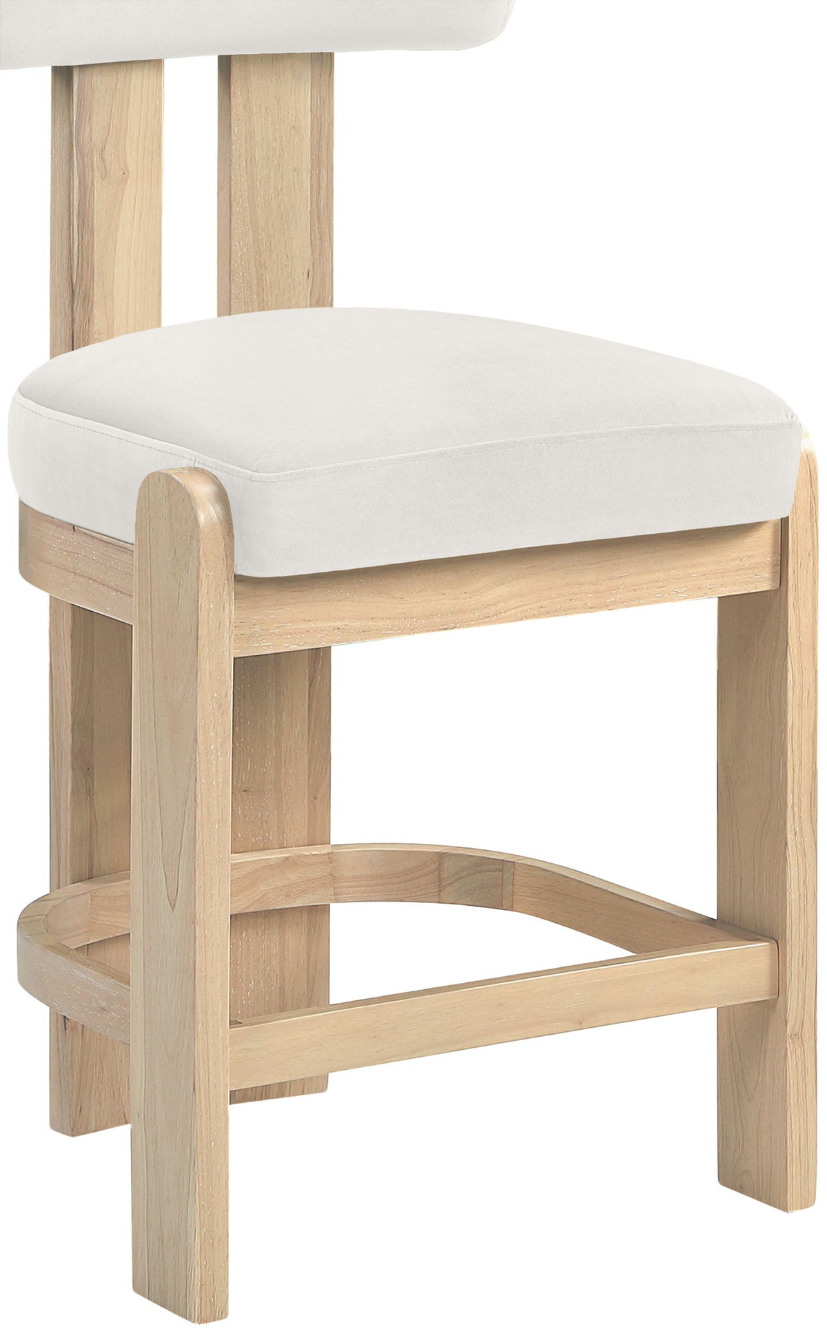 Arienzo - Velvet Performance Fabric Upholstered Counter Stool (Set of 2)