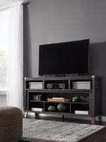 Todoe - LG TV Stand With Fireplace Option - Gray
