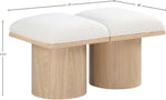 Pavilion - 2 Piece Modular Bench With Natural Base
