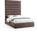 Adam - Linen Fabric Bed With 89" Headboard