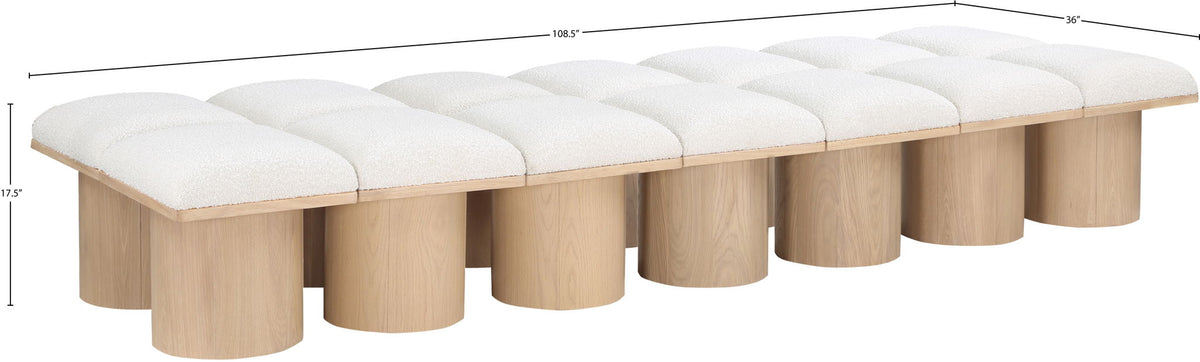 Pavilion - 14 Piece Modular Bench With Natural Base