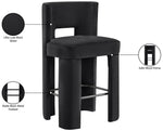 Zuno - Velvet Performance Fabric Upholstered Bar Stool (Set of 2)